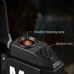 فندک شارژی المنتی چراغ دار