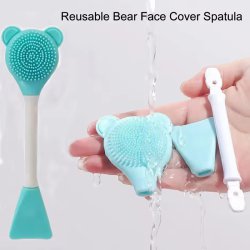 براش مخصوص ماسک و ماساژ سیلیکونی دوطرفه پرزدار