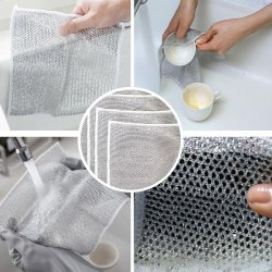 اسکاچ و دستمال توری مدل دو لایه بسته 3 عددی